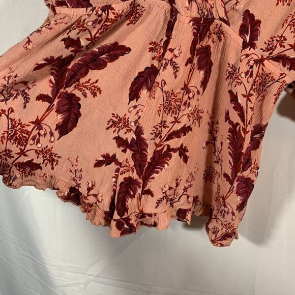 Topshop Pink Floral Flowy Romper - Picture 5 of 10